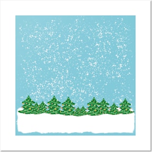 Christmas trees Posters and Art